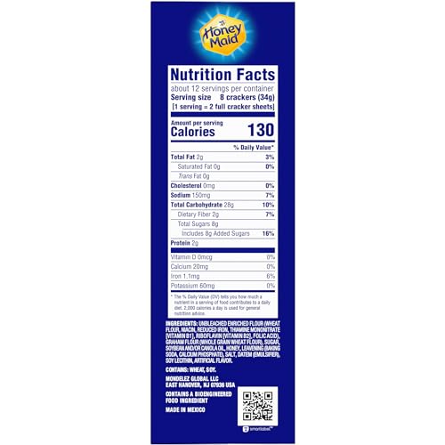 Honey Maid 10044000004894 Low Fat Honey Graham Crackers thumb #16