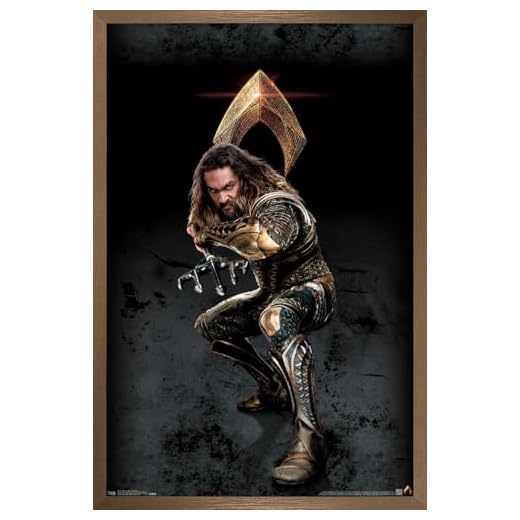 Bronze Framed Aquaman Wall Poster