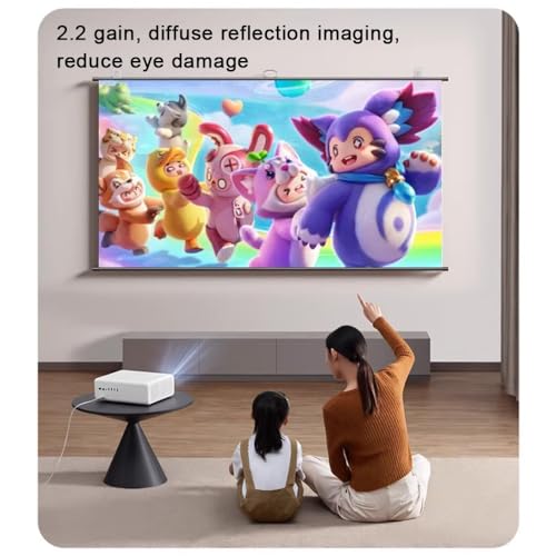 Pantalla de proyección manual 72in 4:3 para cine en casa miniatura 6