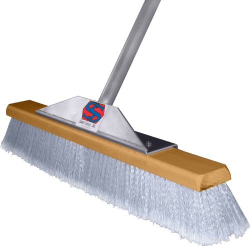 Super Sweep 24-Inch Gray Flagged Broom - Thumbnail 3