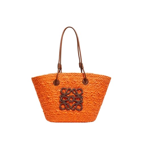 Handmade Woven Rattan Beach Bag | Large Capacity Summer Tote | Eco-Friendly Straw Shoulder Bag - Main Image