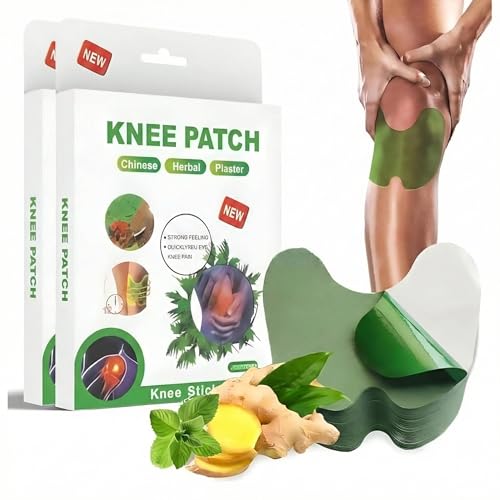 Ayurvedic Herbal Knee Patch for Pain Relief – 20 Long-Lasting Knee Pain Relief Patches | Fast-Acting Joint Support & Mobility Comfort | Flexible Healing Knee Patch
