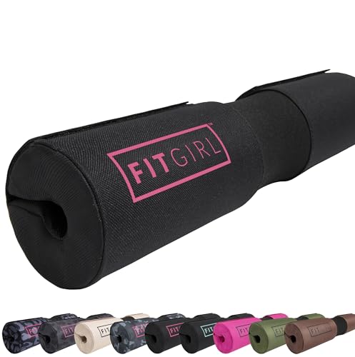 FITGIRL - Hip Thrust Pad and Squat Pad for Leg Day, Barbell Pad Stays in Place Secure, Thick Cushion for Comfortable Squats Lunges Glute Bridges, Olympic Bar and Smith Machine