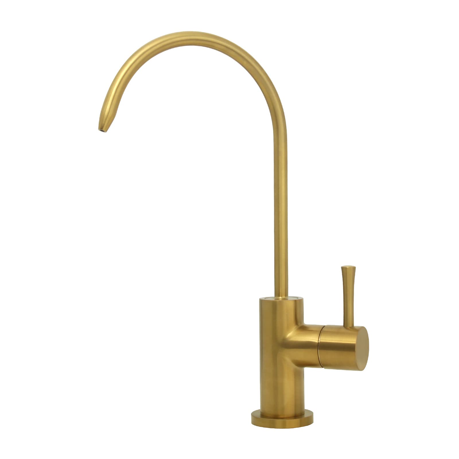 Akicon One-Handle Brushed Gold Drinking Water Filter Faucet Only for Cold Water Purifier Faucet (Brushed Gold)