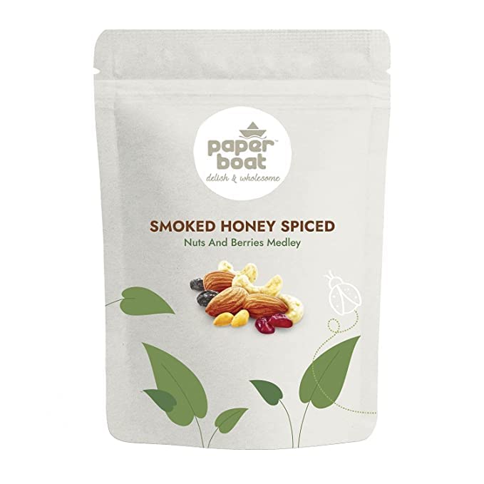 Image of Paper Boat Smoked Nuts Combo Pack | Honey Glazed Nuts & Mixed Nuts (2 X 200gms)