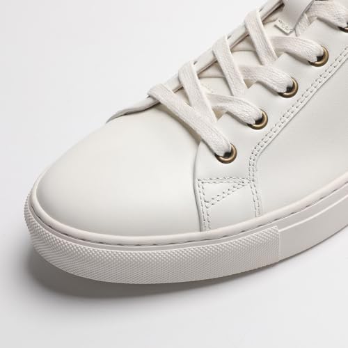 Sneakers for Men - Clean Design Full-Grain Leather Shoes Athletic Sneakers3