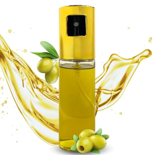 BELERO IMPORTACIONES Aceitera de Spray Pulverizador 100ml - Innovadora Herramienta de Cocin| Cristal Resistente, Pulsador Antideslizante, Boquilla Amplia | Ideal para Aceites de Oliva, Vinagres y Más