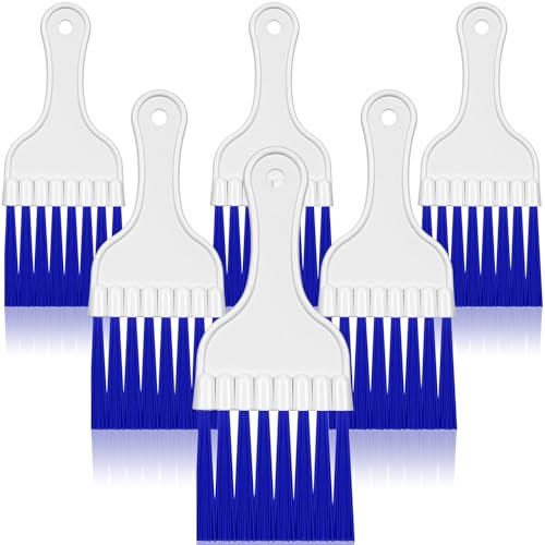 Image of Boao 6 Packs Coil Brush Air Conditioner Condenser Refrigerator Cleaning HVAC Coil Cleaner Small Plastic Whisk Brush (Blue)