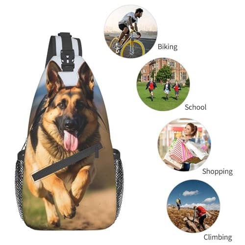 Mochila cruzada estilo sling para senderismo unisex miniatura 6
