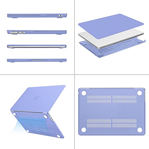 Image of MOSISO Compatible with MacBook Air 13 inch Case M5 2026 M4 2025 M3 M2 2024-2022 A3449 A3240 A3113 A2681, Scratches-Resistant Protective Hard Shell for MacBook Air 13.6 inch Case, Slate Blue