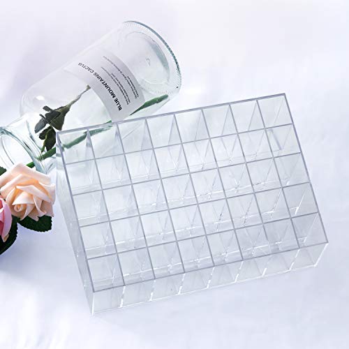 Gospire 40 Stand Lipstick Holder, Clear Acrylic Lip Gloss Lipstick Holder Case Display Rack Holder & 40 slots (in a 8 x 5 arrangement) Makeup Organizer - Image 7