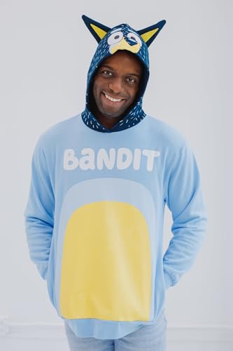 Image of Bluey Matching Family Cosplay Fleece Hooded Sweatshirt