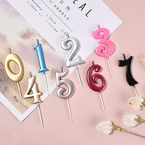 Phd Cake 10-Count 0-9 Silver Number Birthday Candles, Number One Birthday, Silver Number Candles, Party Celebration, Baby Showers #TOP3