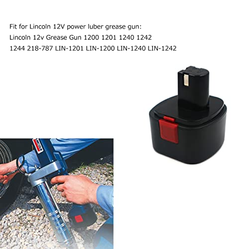 Image of Battery 12v 2Ah Replace for Lincoln Power Luber Grease Gun 1200 1201 1242 1244
