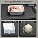 Food Warming Mat, Silicone Electric Warming Tray with 3 Modes Temperature & Fast Heating, Raised Feet Protects Table, Roll Up Buffet Hot Plates Heat Pad, Portable Food Warmer for Parties Home Travel