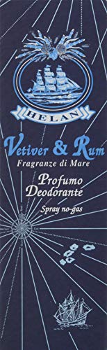Helan, Vetiver & Rum, Men's Deodorant Perfume, Natural Spray, without Aluminium Salts - Men's Deodorant Spray Enriched with Essential Oils, Fresh and Gentle, 100 ml - Made in Italy - Image 4