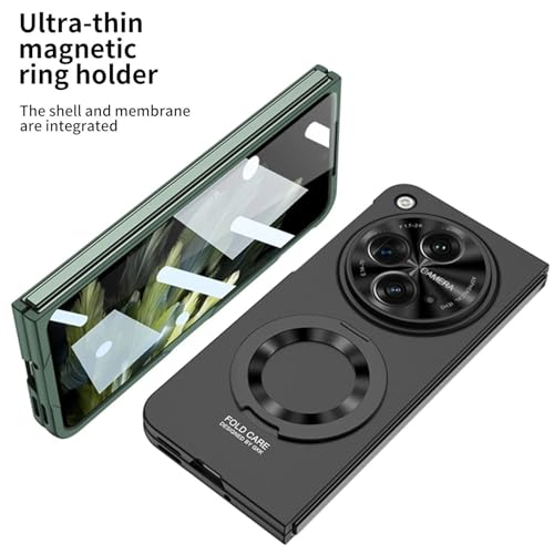 Image of MILLION CASES Thermoplastic Polyurethane Back Cover Case For OnePlus Open Shockproof Protective Fortishield Case For Men & Boys, Black