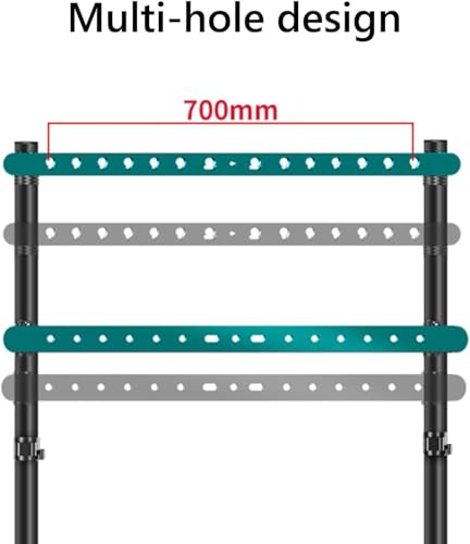 Soporte móvil para TV con ruedas, ajustable en altura, 42-90 pulg. miniatura 6