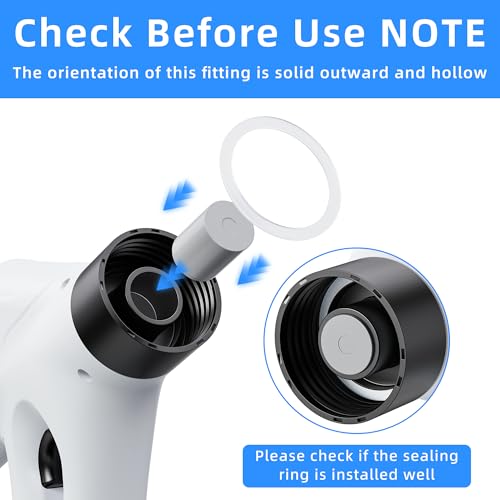 Image of FREESEA Toilet Plunger Clog Remover: High-Pressure Air Drain Blaster Tool - Heavy Duty Air Plunger with Real-Time Barometer for Bathroom Floor Drain Kitchen Sink Clogged