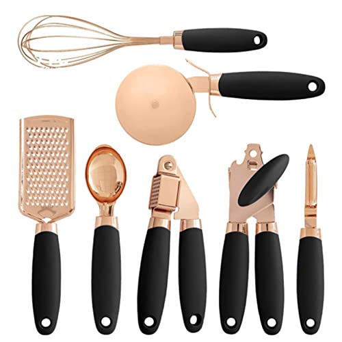 Juego de utensilios de cocina, pelador de helado, prensa de ajos, rallador de queso, batidor, herramientas de cocina, kit de utensilios de cocina, 7 unidades