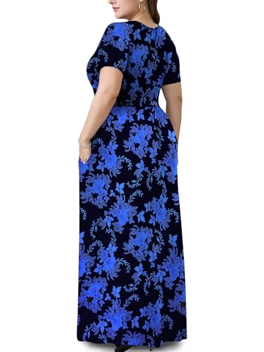 Image of PEVRL Plus Size Summer Maxi Dress for Curvy Women with Pockets 1X-5X