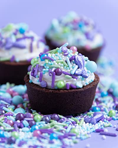 Sweets Indeed, Sprinkles, St. Patricks Day, Easter, Edible Sprinkles, Perfect For Cake Decorations, Ice Cream, Cookies, Parties, Cupcake Topper (Mermaid) #TOP3