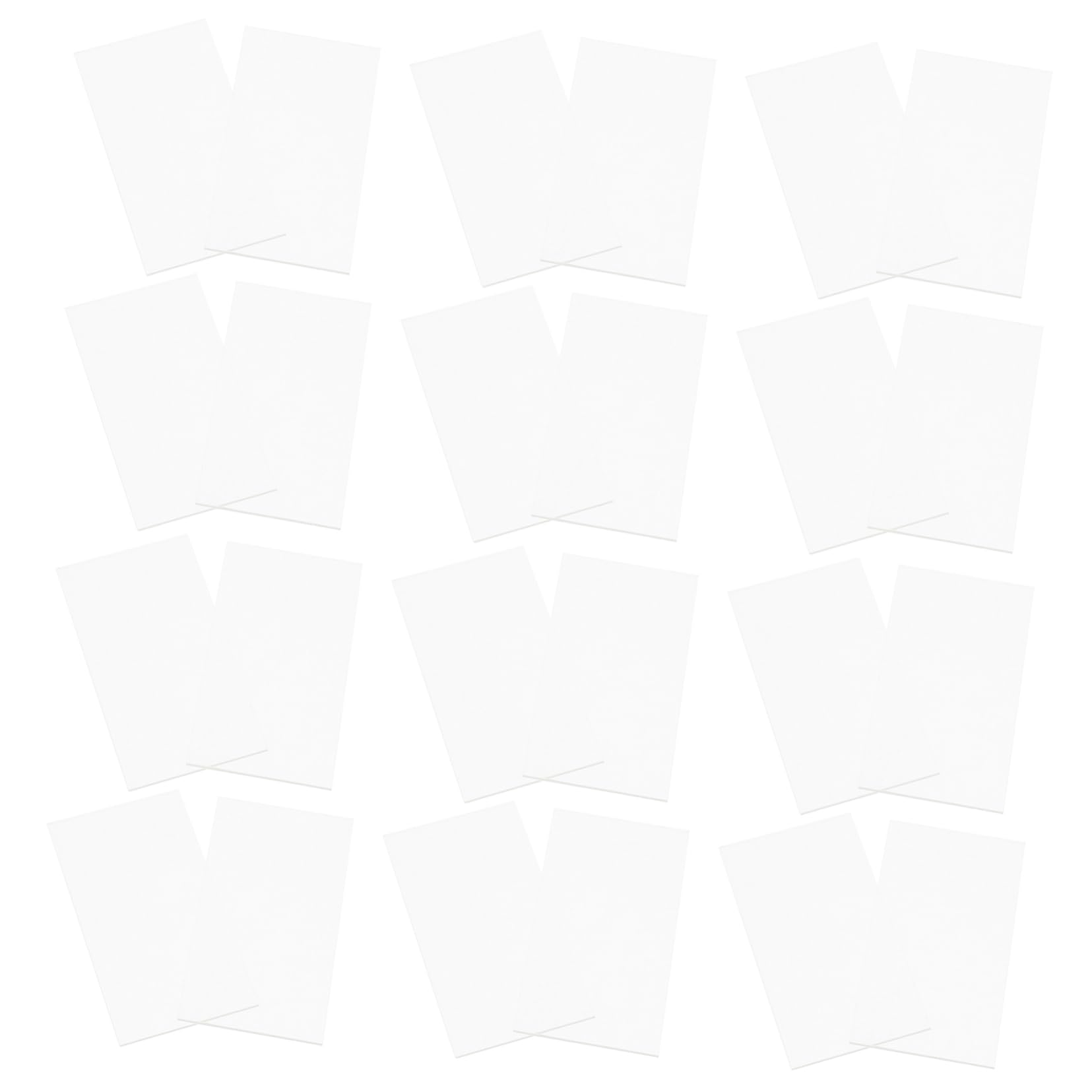 4 Set Scheda Di Nome Segnaposto Per Apparecchiare La Tavola Posto Di Nozze Mini Targhette Da Scrivania Per Ufficio Porta Segnaposto Di Acrilico Trasparente 20 Pezzi*4