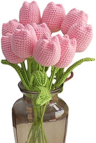 Handmade Crochet Rose & Tulips Bouquet – Purple, Never Withers, Perfect For Mother's Day, Birthdays & Home Decor - View #10