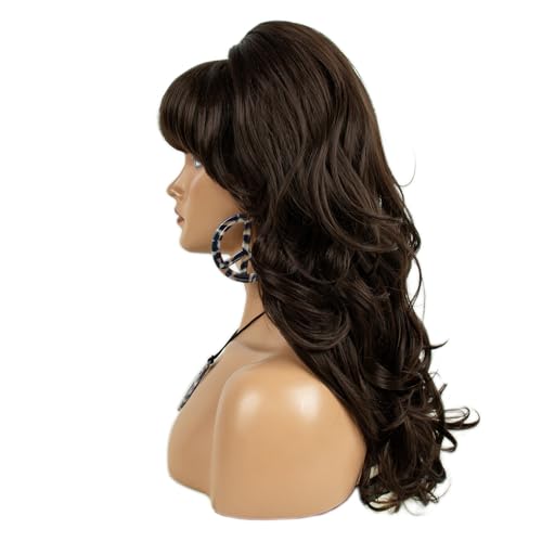 Image of H&Bwig 60s Retro Beehive Wigs for Women 70s Classic Style Cosplay Wig (long-Brown)