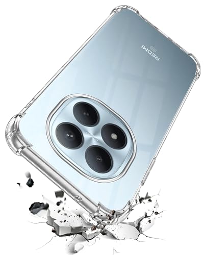 Image of Jkobi Shockproof Crystal-Clear Back Cover for Xiaomi Redmi Note 15 Pro Plus 5G (Anti Yellow Case | Drop & Camera Protection | Hard Polycarbonate)
