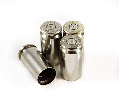 Hollow-Point Gear Silver Bullet Valve Caps - Metal Bullet Valve Caps for Cars