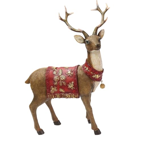 SELVFZ Figuras de reno de Navidad, figuras de...