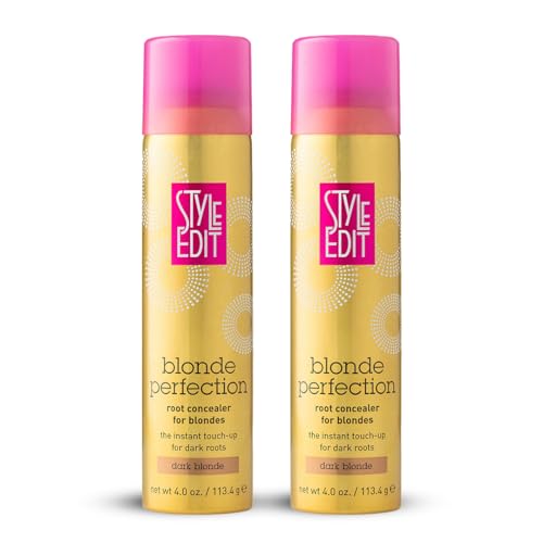 Image of Style Edit Root Touch Up Spray | Temporary Hair Color for Gray Roots and Thinning Hair | Salon-Quality, Transfer-Resistant Hair Concealer | Dark Blonde, 4 oz