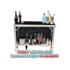 Partypongblackfoldingportablepartybarwithblackskirtstorageshelfandcarryingbagsingleset Urban Country Home Decor Partypong black folding portable party bar with black skirt storage shelf and carrying bag single set urban country home decor