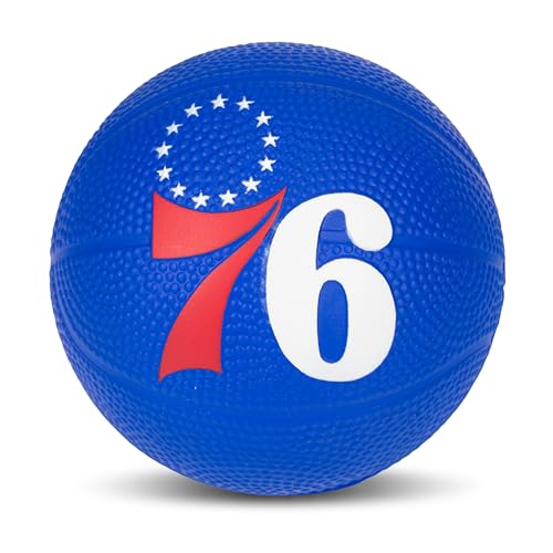 Franklin Sports NBA Philadelphia 76ers Mini Foam Basketball - Kids 5.5' Inch Toy Basketball for Over...