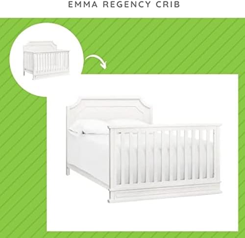 White Solid Wood Full Size Bed Conversion Kit
