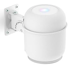 Adjustable Speaker Mount for Homepod 2 - Wall Mount Bracket for Homepod 2nd and 1 Mount Shelf, White