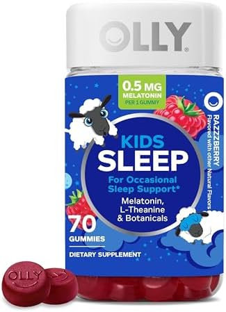 OLLY Kids Sleep Gummies, 0.5mg Melatonin, L Theanine, Chamomile, ...