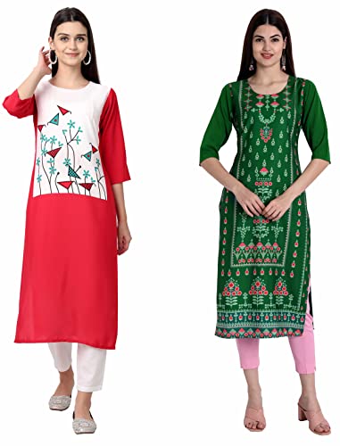 Image of Women's Crepe Straight Kurta
