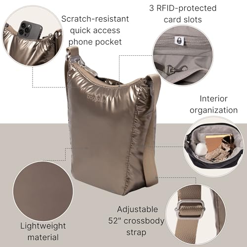 Image of Baggallini Swift Mini Crossbody Bag for Women - 4.5x7 Small Travel Purse with Crossbody Strap and RFID