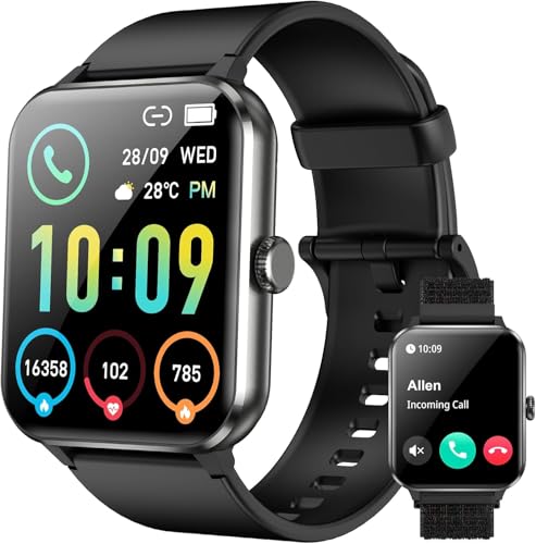 Smartwatch Donna IOWODO 2025 - 1.85'' Schermo, Chiamate Bluetooth, Monitoraggio Salute, Impermeabile IP68, Per IOS E Android - Foto 8