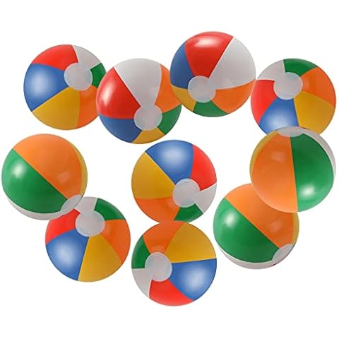 Nyicey Beach Balls for Kids Bulk Inflatable Pool Beach Balls Bulk for Theme Party Decorations Favors Supplies Cover