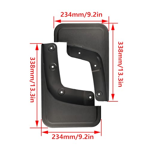 Image of XUKEY 4PCS Mud Flaps Splash Guard for Ford Ranger 2024 2025 Mudguards Mudflaps Fender Tire Protector Rear Front Car Accessories Replacement