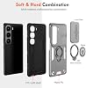 Compatible con Funda para Infinix Hot 60 Pro+ 4G, Funda Protectora para Infinix Hot 60 Pro Plus 4G X6886 con Tapa Deslizante para Cámara Integrada + Anillo para Dedo, Gris 4