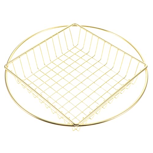 Cabilock Snack Basket French Fries Storage Stainless Steel Lightweight Compact for Kitchen Office Supermarket