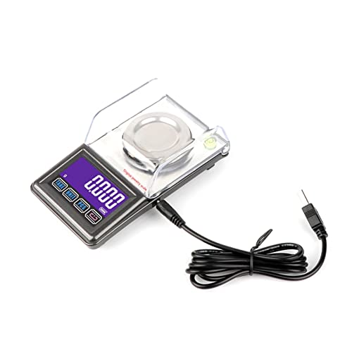 Báscula digital de precisión 50g x 0.001g mini electrónica miniatura 6
