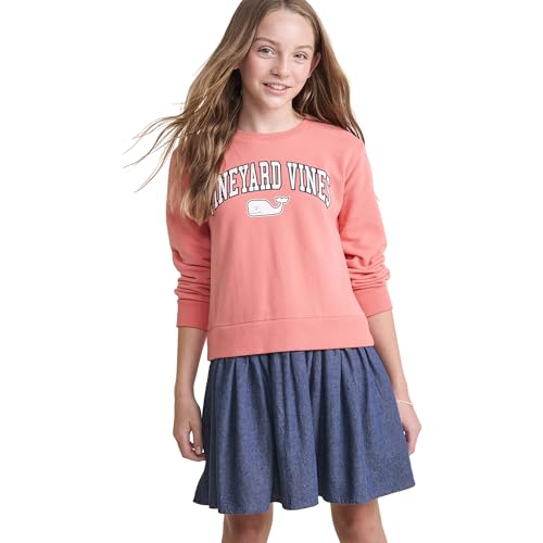 vineyard vines Girls' Sweatshirt Woven Dress