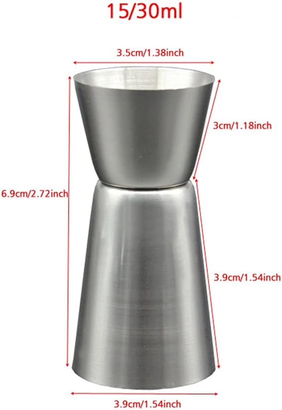 VIDI Stainless Steel Cocktail Shaker Set 550/750ml Cup Kit Bar Tools With 15/30ml Measuring