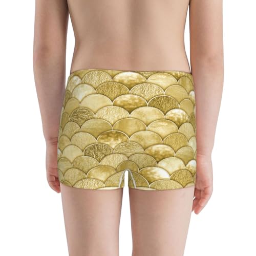 Boys' Cotton Boxer Brief Soft Underwear-Mermaid Fish Scale3