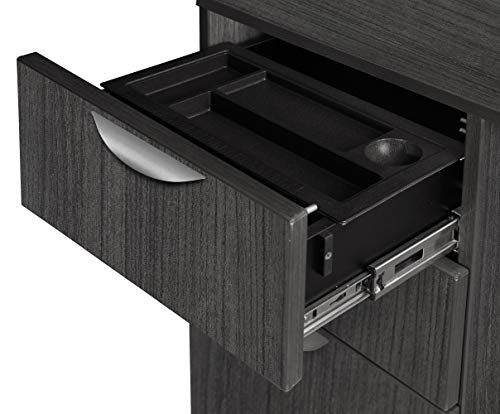 Regency Legacy Desk Pedestal Cabinet With Two File One Box Drawer, Ash Grey #TOP4